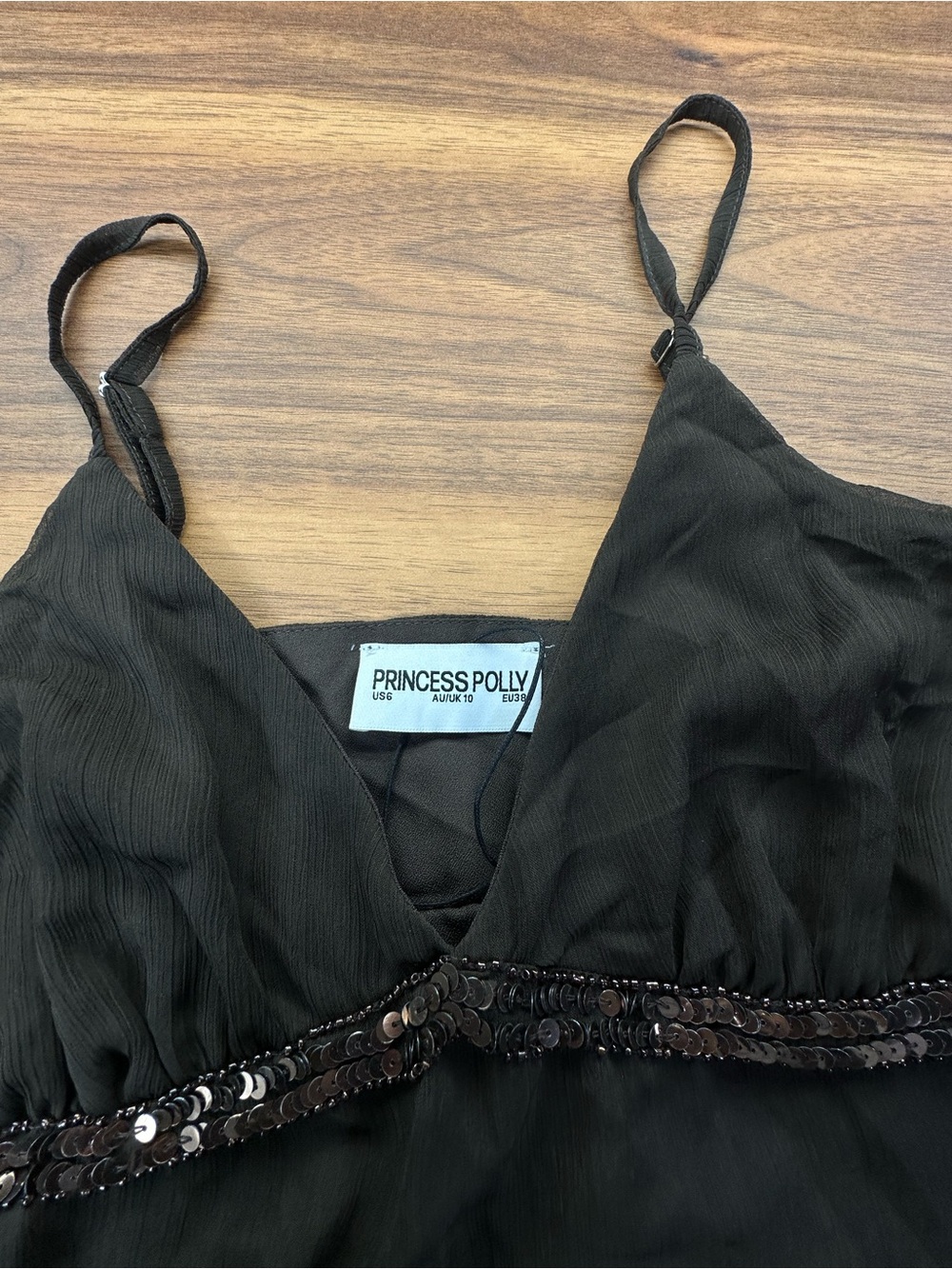 Princess Polly Jesenia Beaded Mini Dress Brown - Picture 4 of 4